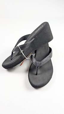Flojos Olivia Vintage Wedge Thong Sandal size 10